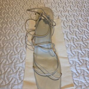 Cult Gaia Beige Strappy Heels